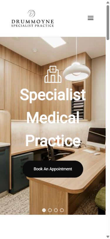 Drummoyne Specialist Practice mobile preview Drummoyne Specialist Practice website at mobile screen size