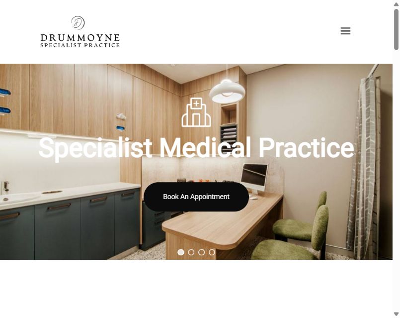 Drummoyne Specialist Practice tablet preview Drummoyne Specialist Practice website at tablet screen size