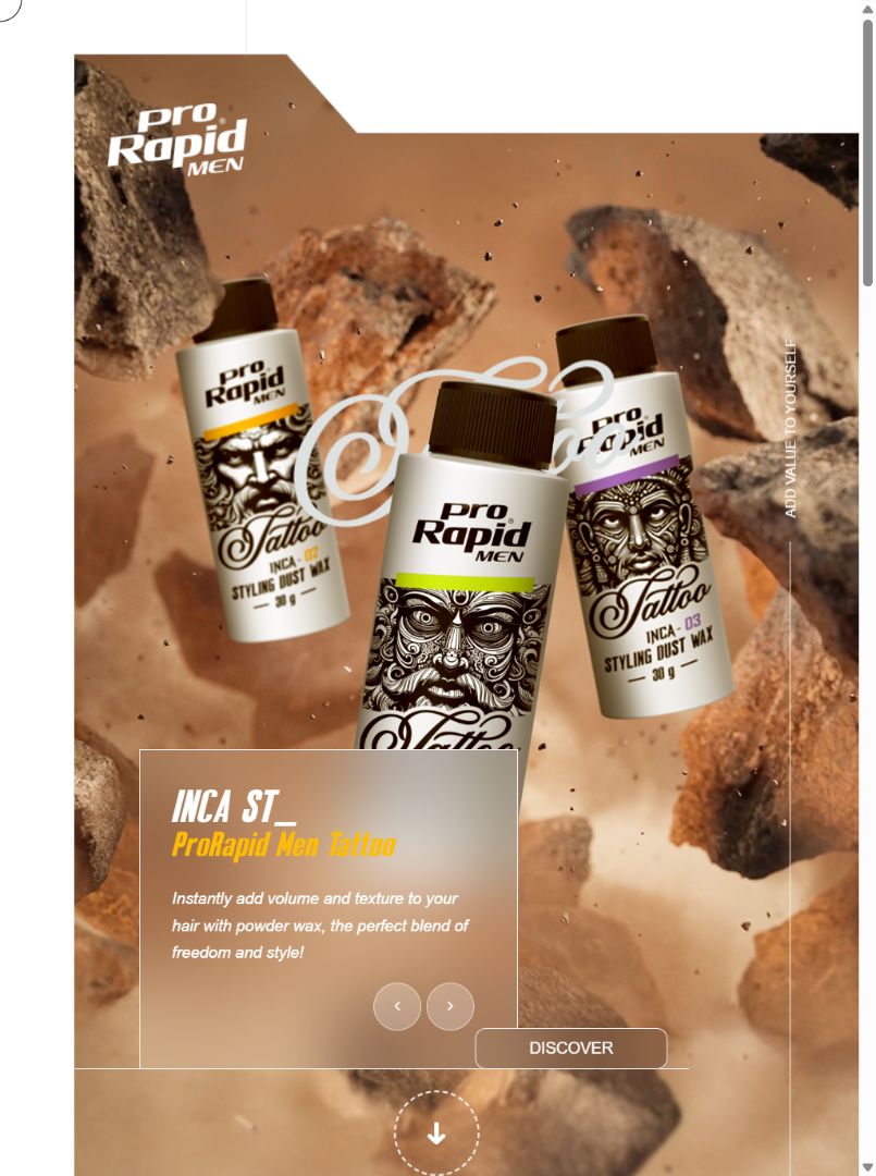Pro Rapid Men tablet preview Pro Rapid Men website at tablet screen size